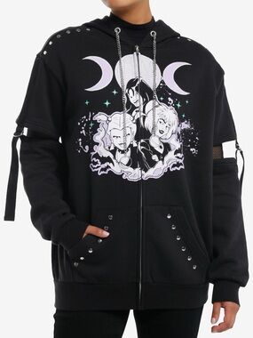 Hot Topic Hex Girls Punk Goth Emo Scooby Doo Hoodie NWT